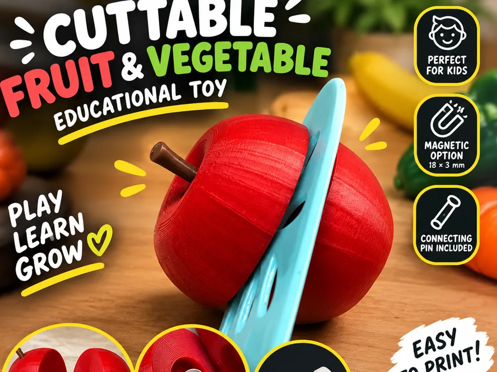 Cuttable Apple Educational Learning Toy - Kids' Toys, in stock in India