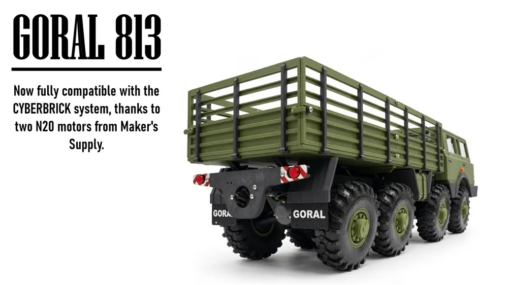 CyberBrick Goral 813 V2 RC Offroad Truck, photo 5 of 5 - RC Cars, Crawlers & Trucks, 8x8