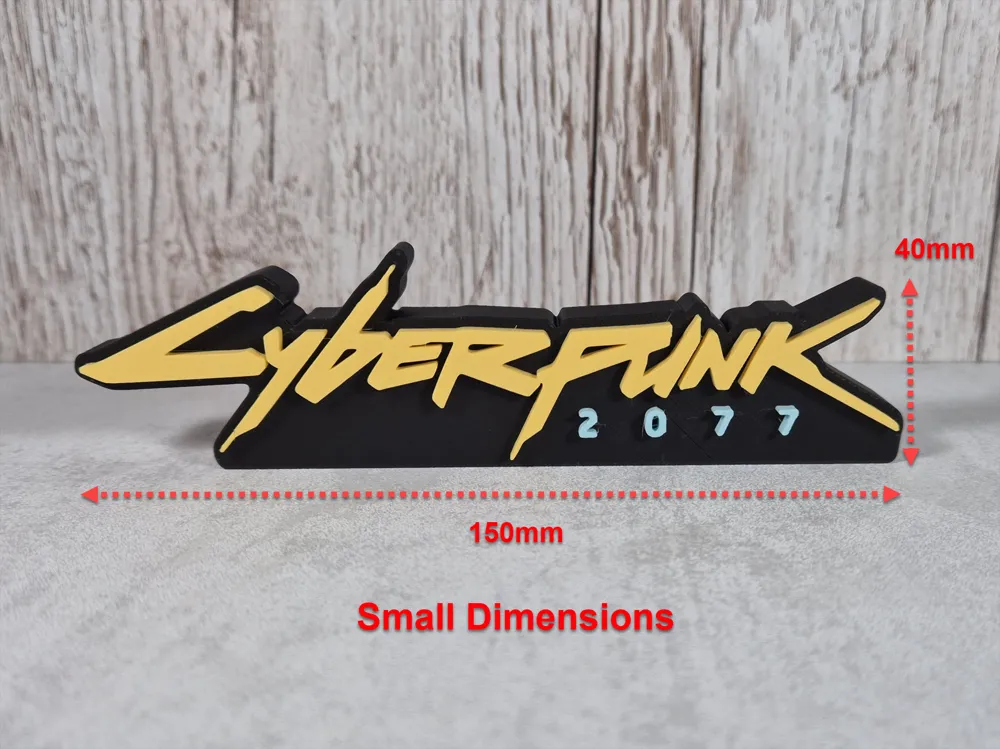 Cyberpunk Desk Sign, Futuristic Game Logo, photo 3 of 4 - Brand & Logo Signs, cyberpunk art