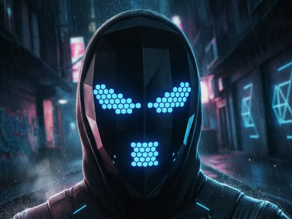 Cyberpunk Hex Mask