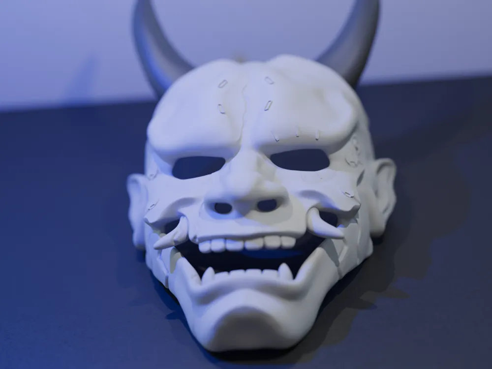 Cyberpunk Oni Mask