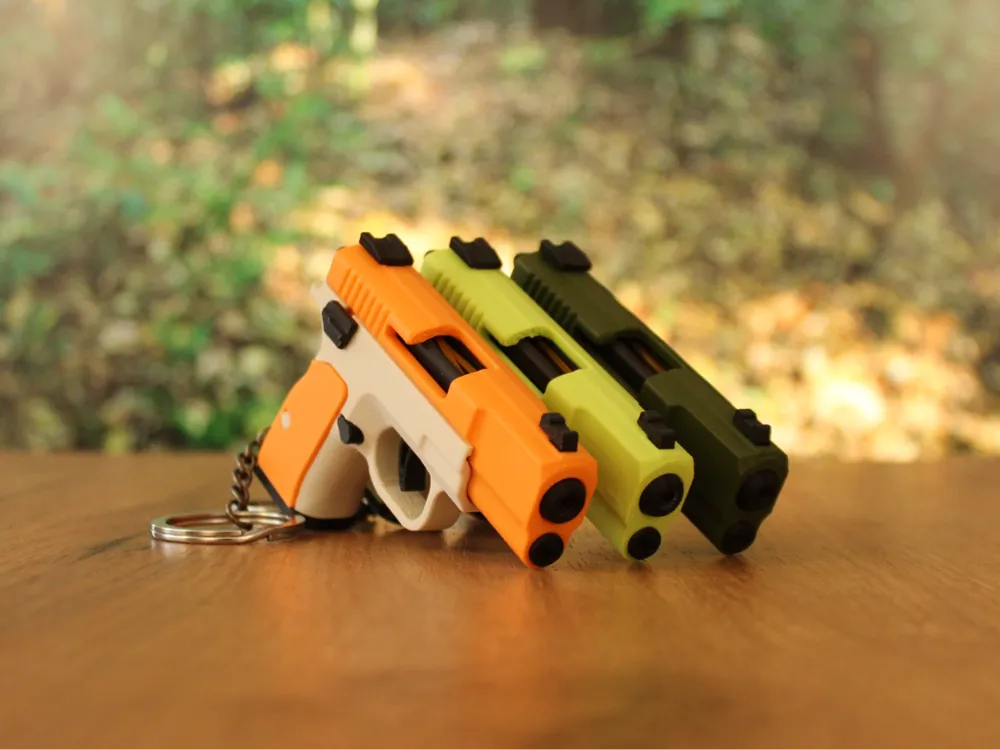 CZ 75 Fidget Keychain, Slide-Action Toy