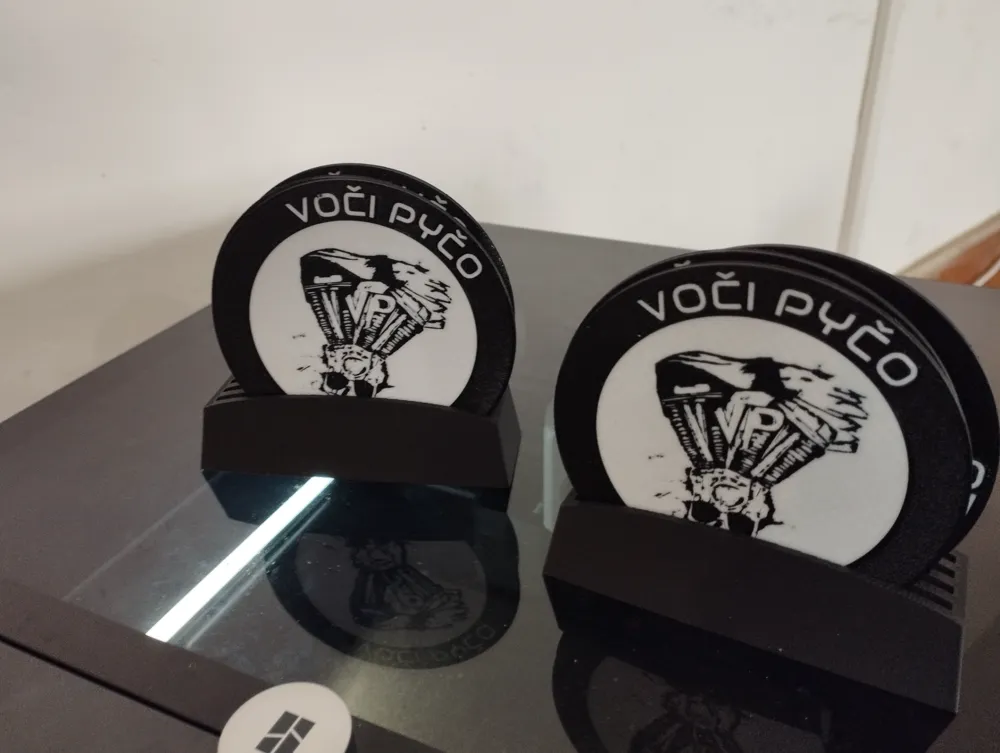 Czech motorcycle gang coaster, photo 2 of 4 - Czech motorcycle gang coaster Home Decor Items