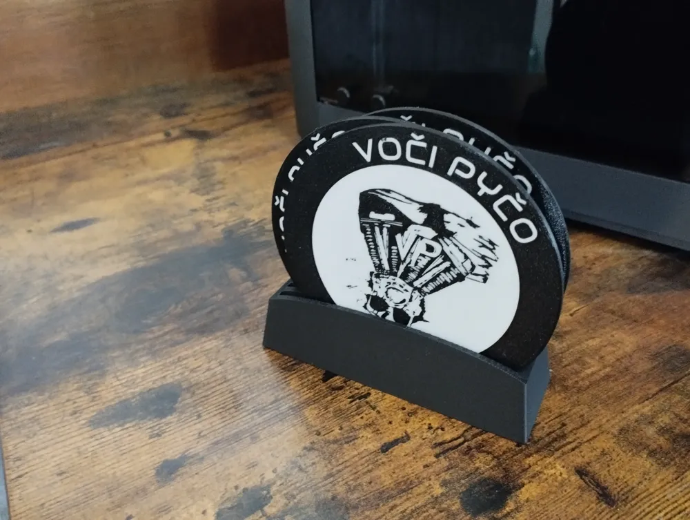 Czech motorcycle gang coaster, photo 3 of 4 - Czech motorcycle gang coaster Home Decor Items
