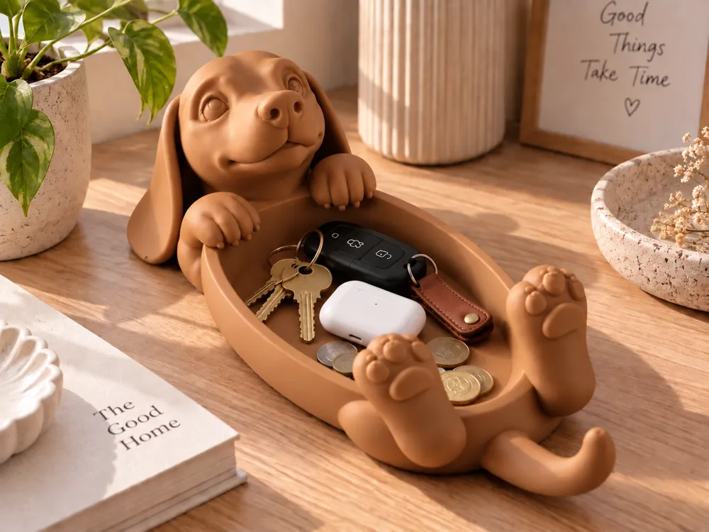 Dachshund Dog Tray, Catchall Organizer - Decor, in stock in India