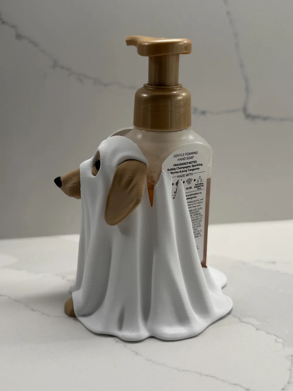 Dachshund Ghost Dog Halloweenie BBW Soap Holder, photo 3 of 5 - Ghosts & Spooky Figures, bath