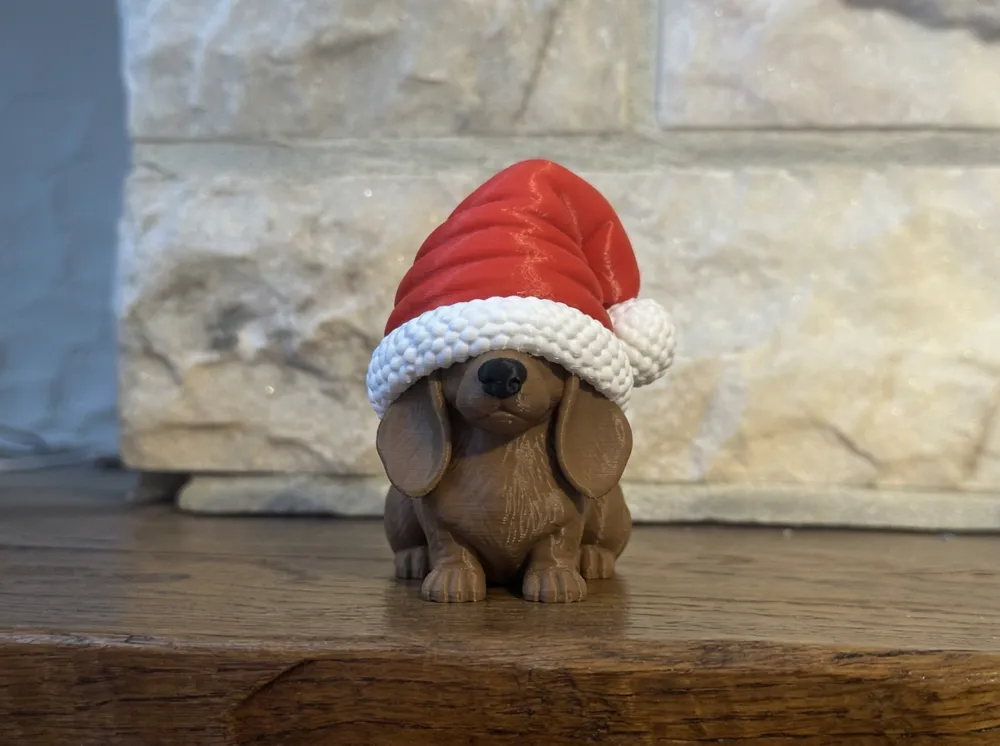Dachshund Oversized Hat Christmas Animal Friends, photo 2 of 4 - Dachshund Oversized Hat Christmas Animal Friends Household