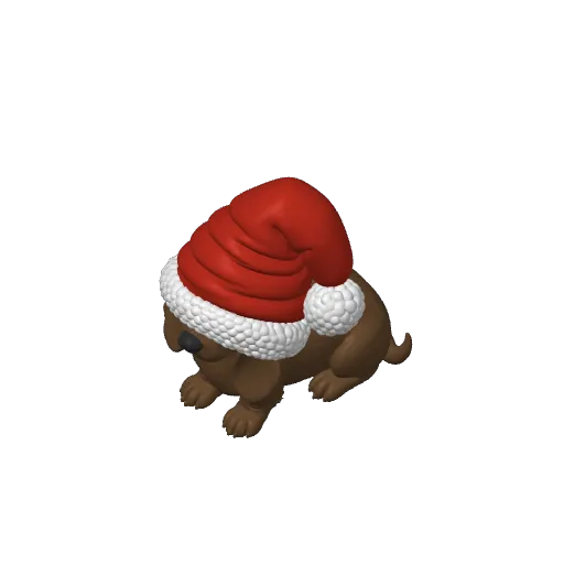 Dachshund Oversized Hat Christmas Animal Friends, photo 4 of 4 - Dachshund Oversized Hat Christmas Animal Friends Household