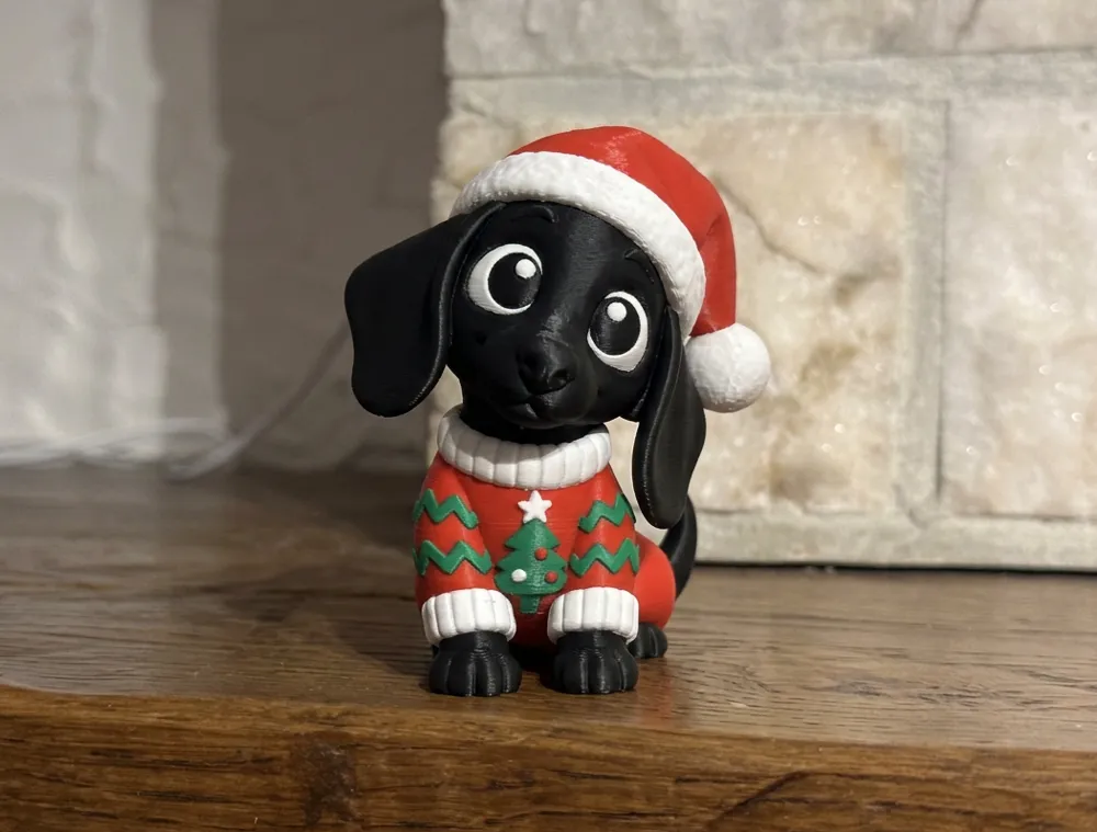 Dachshund Ugly Sweater Christmas Animal Friends, photo 3 of 4 - Dachshund Ugly Sweater Christmas Animal Friends Household