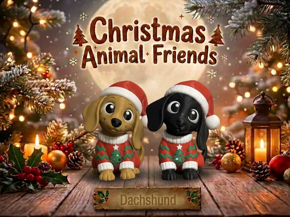 Dachshund Ugly Sweater Christmas Animal Friends - Festivities, in stock in India