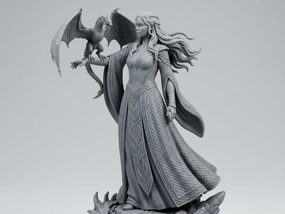 Daenerys Mother of Dragons GOT Fantasy Statue - Sculptures, in stock in India