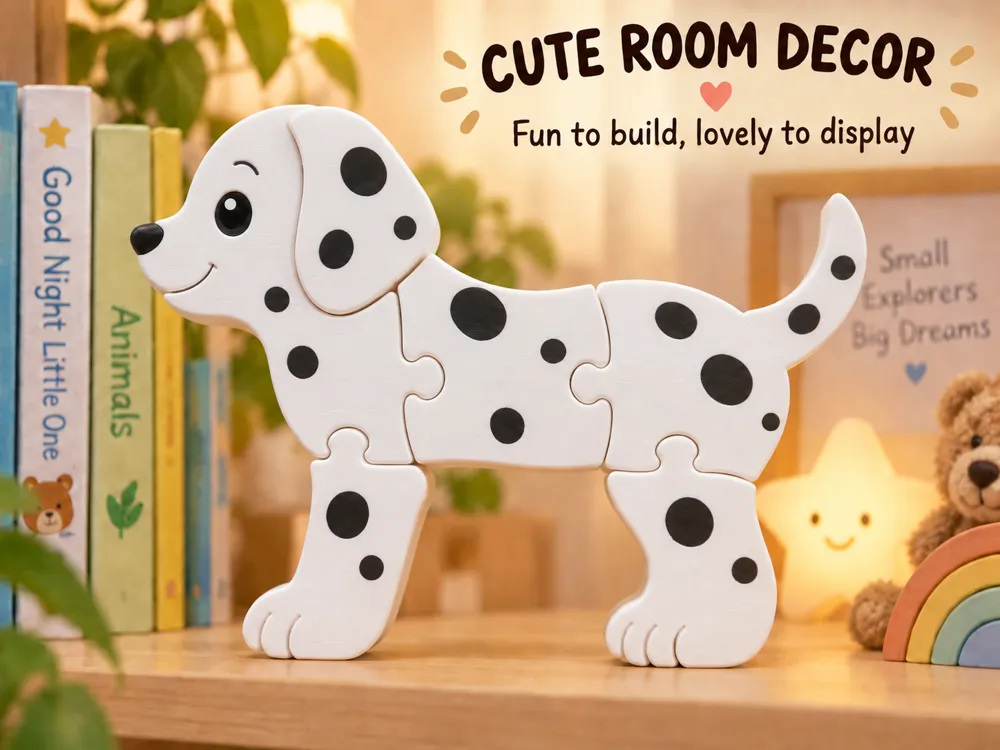 DALMATA Puzzle 3D, Stile Montessori per Bambini, photo 3 of 4 - DALMATA Puzzle 3D, Stile Montessori per Bambini Toys, Games & Hobbies