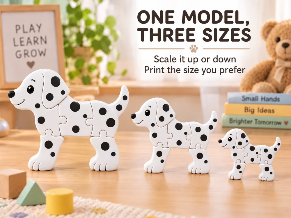 DALMATA Puzzle 3D, Stile Montessori per Bambini, photo 4 of 4 - DALMATA Puzzle 3D, Stile Montessori per Bambini Toys, Games & Hobbies
