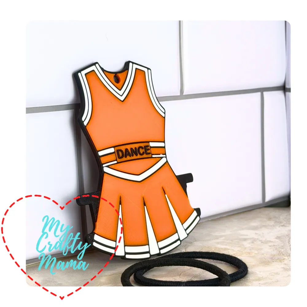 Dance Outfit 3 Hair Tie Holder Keychain, photo 3 of 4 - Dance Outfit 3 Hair Tie Holder Keychain Fashion