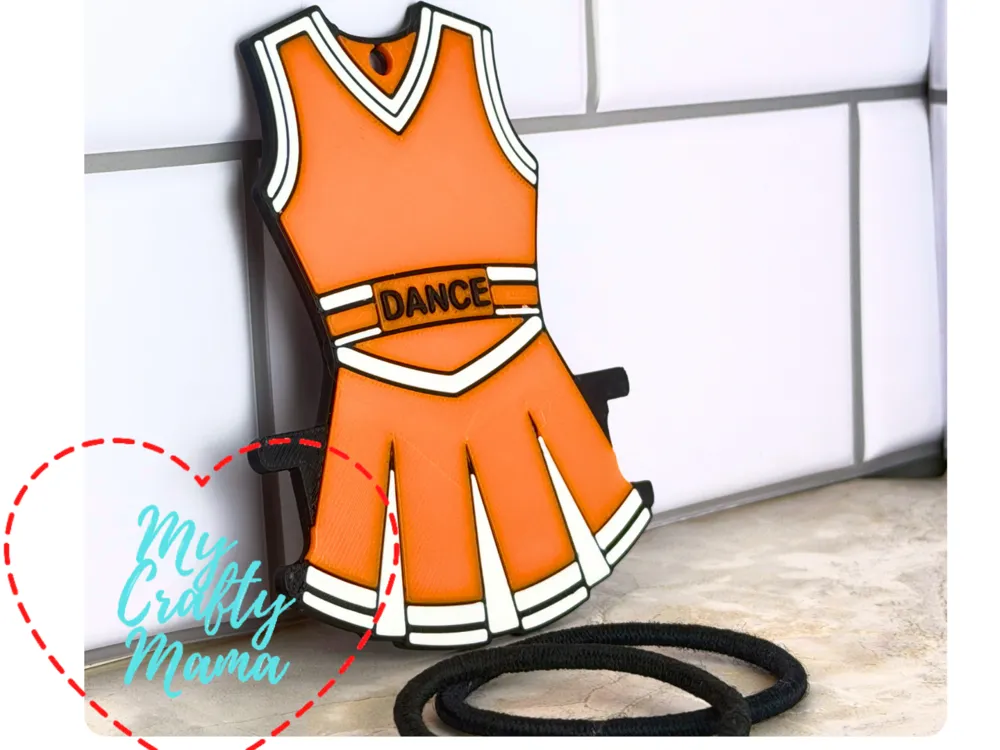 Dance Outfit 3 Hair Tie Holder Keychain, photo 4 of 4 - Dance Outfit 3 Hair Tie Holder Keychain Fashion