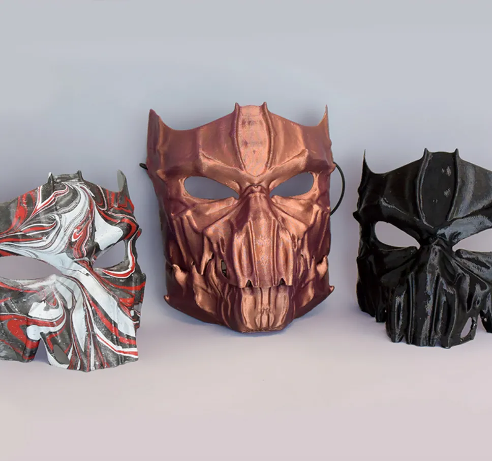 DARK MASK - JOINTED, photo 3 of 4 - DARK MASK - JOINTED Props & Cosplay