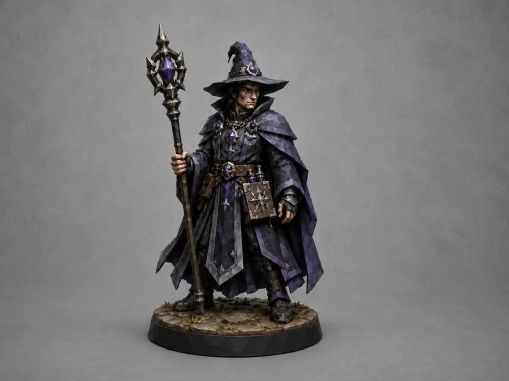 Dunkler Zauberer DnD Tabletop Magic Miniatur, photo 3 of 4 - Dunkler Zauberer DnD Tabletop Magic Miniatur Board Games & Tabletop