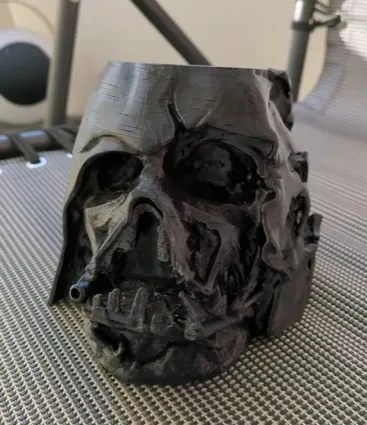Darth Vader Melted Mask - Star Wars Pot Plant, photo 3 of 4 - Darth Vader Melted Mask - Star Wars Pot Plant Props & Cosplay