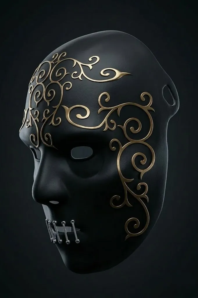 death eater mask, another view - Skull & Horror Masks, potter