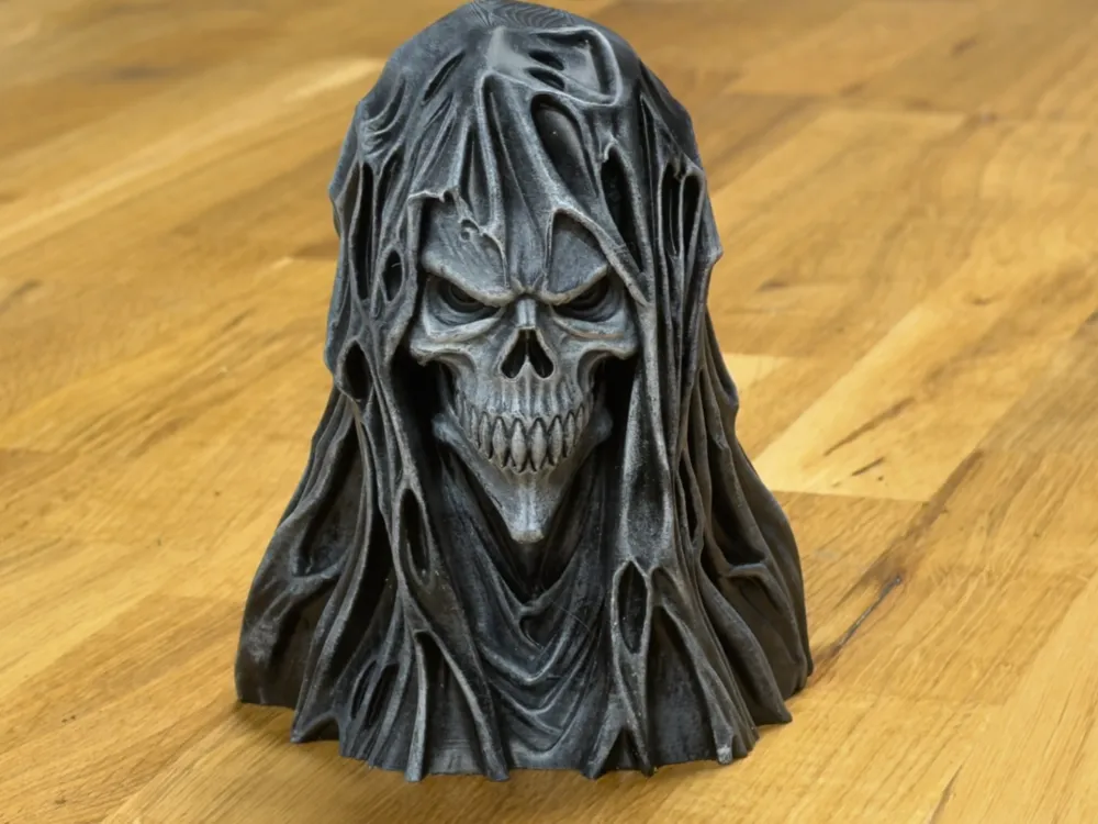 Death Shroud Skull - Halloween, photo 3 of 4 - Death Shroud Skull - Halloween Art
