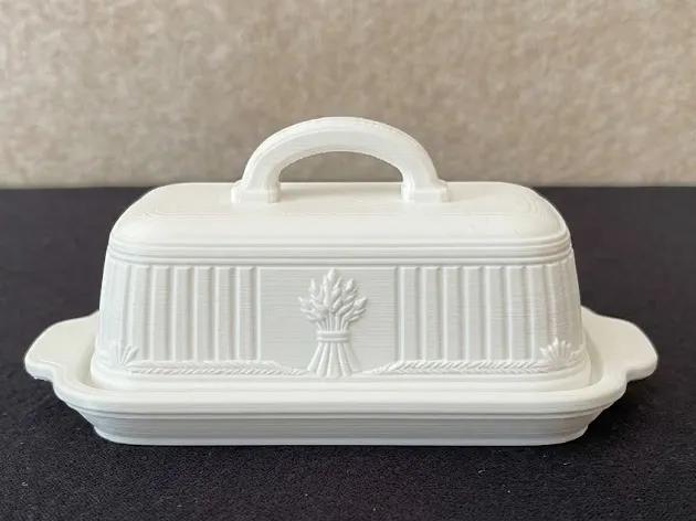 Decorative Butter Dish with Covered Lid, photo 2 of 3 - Decorative Butter Dish with Covered Lid Miniatures
