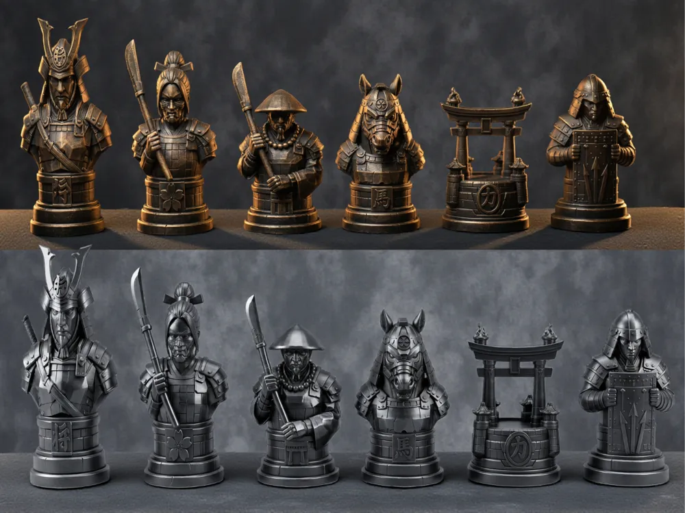 Decorative Samurai set