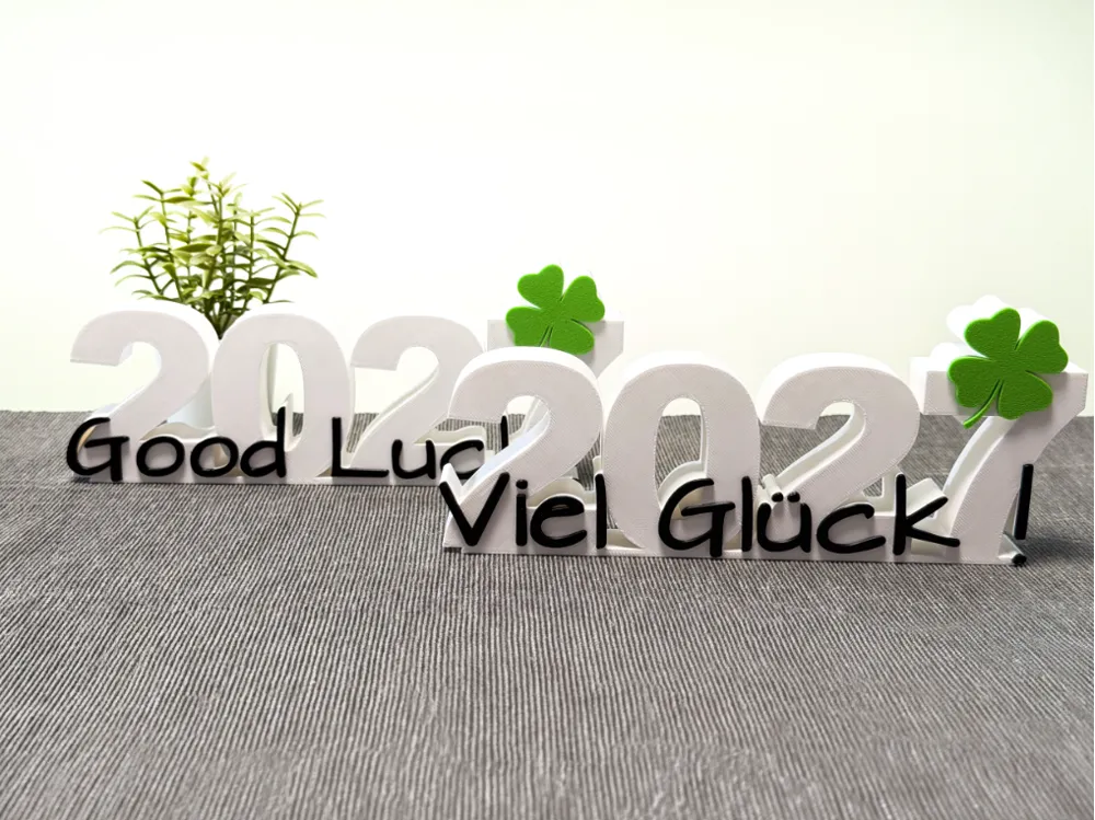 2027 Viel Glück/Good Luck - Decor, in stock in India