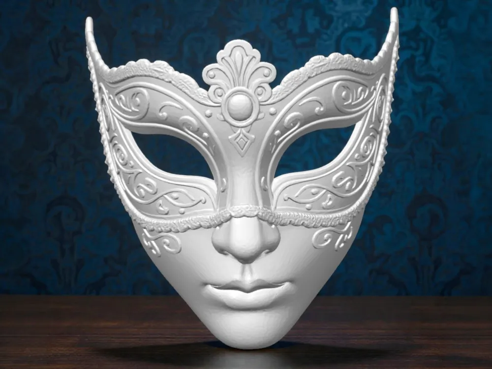 Maschera Veneziana Decorativa, Carnevale Italiano