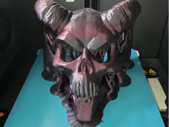 Demon skull mask