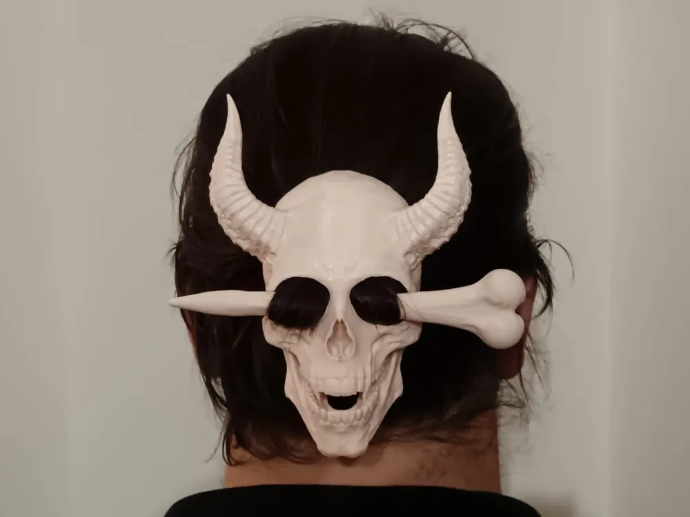 Demonic Skull Mask Chignon Hair Pin