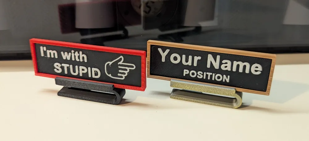 Desk Base for SimpleTag Nametag, photo 3 of 4 - Desk Organizers, deskaccessory