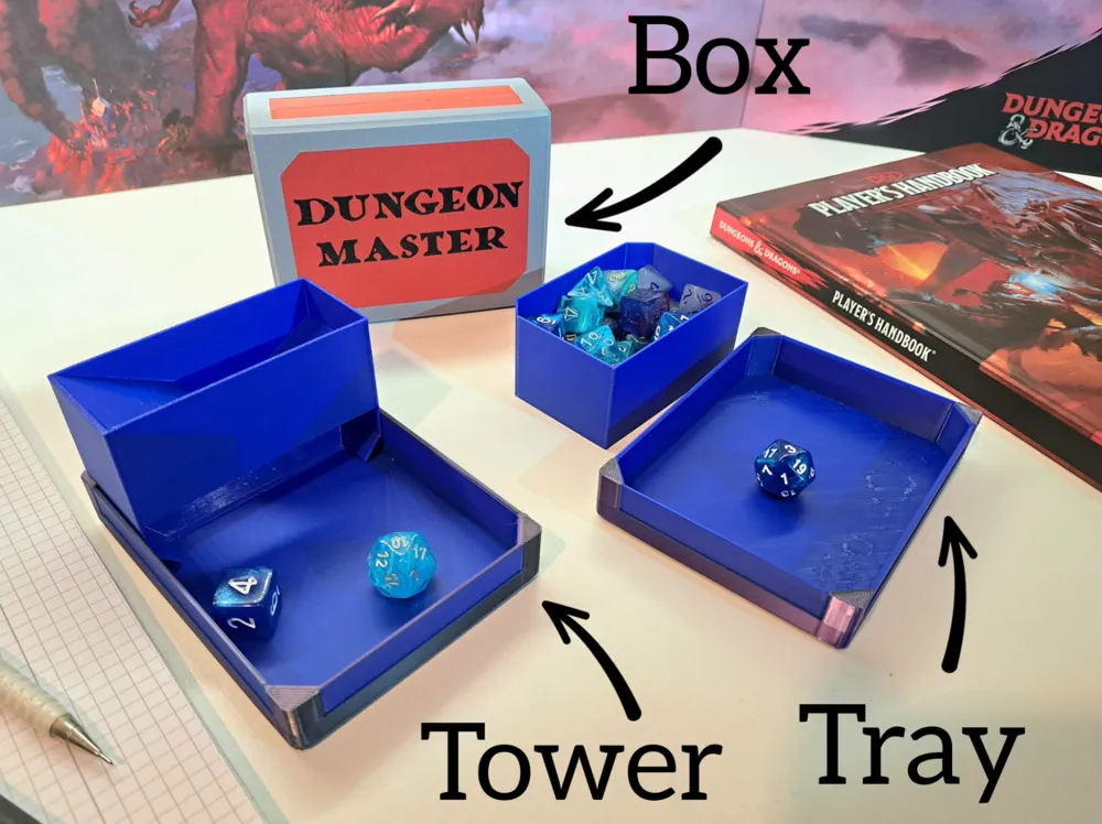 Dice Box, Tray, Tower and More! Modular DnD Box - Other Toys & Games, in stock in India