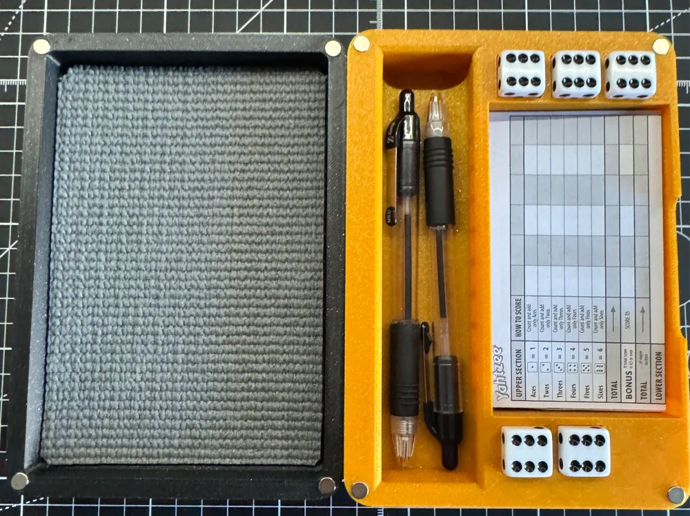 Dice Rolling Tray with Case for Yahtzee Dice - Board Games, in stock in India