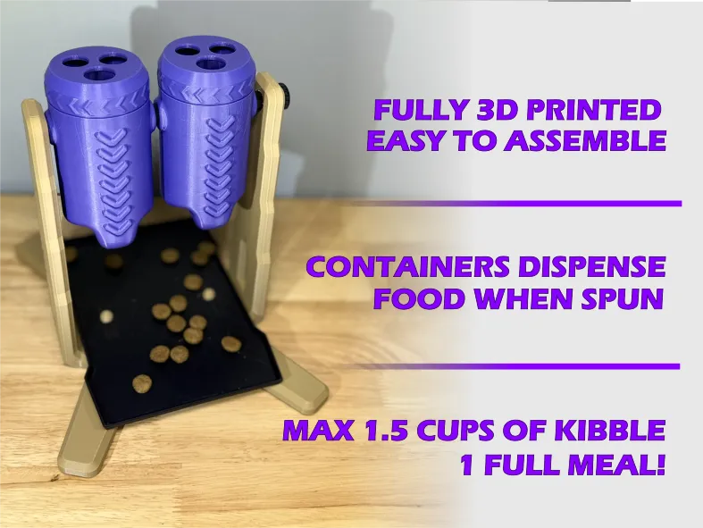 Dinner Spinner - A Dog Food Puzzle Toy, photo 2 of 4 - Dinner Spinner - A Dog Food Puzzle Toy Pets