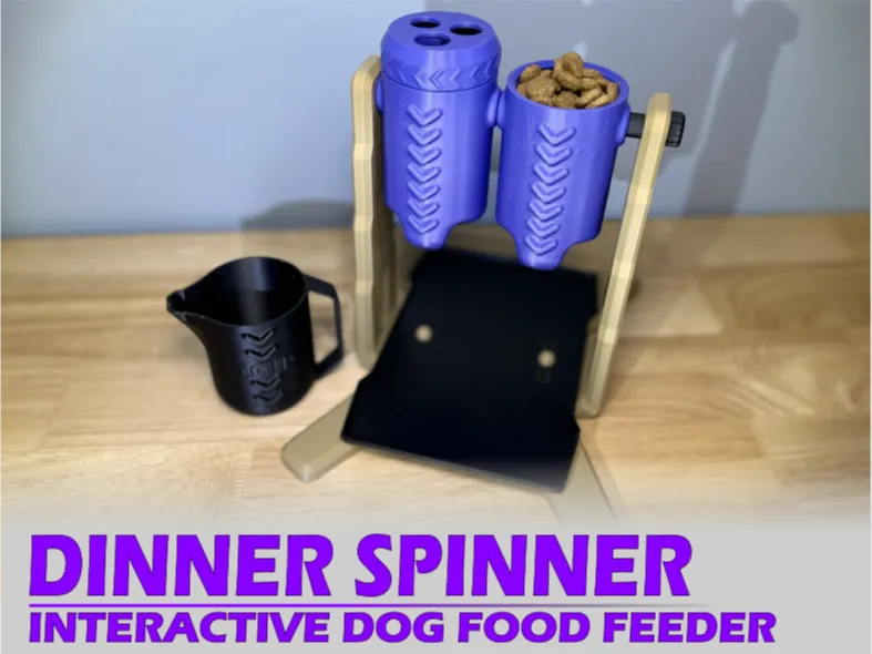 Dinner Spinner - A Dog Food Puzzle Toy - Puzzle & Treat Toys, in stock