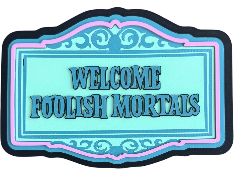 Disney Haunted Mansion - welcome foolish mortals - Tombstones, Coffins & Haunted Decor, in stock