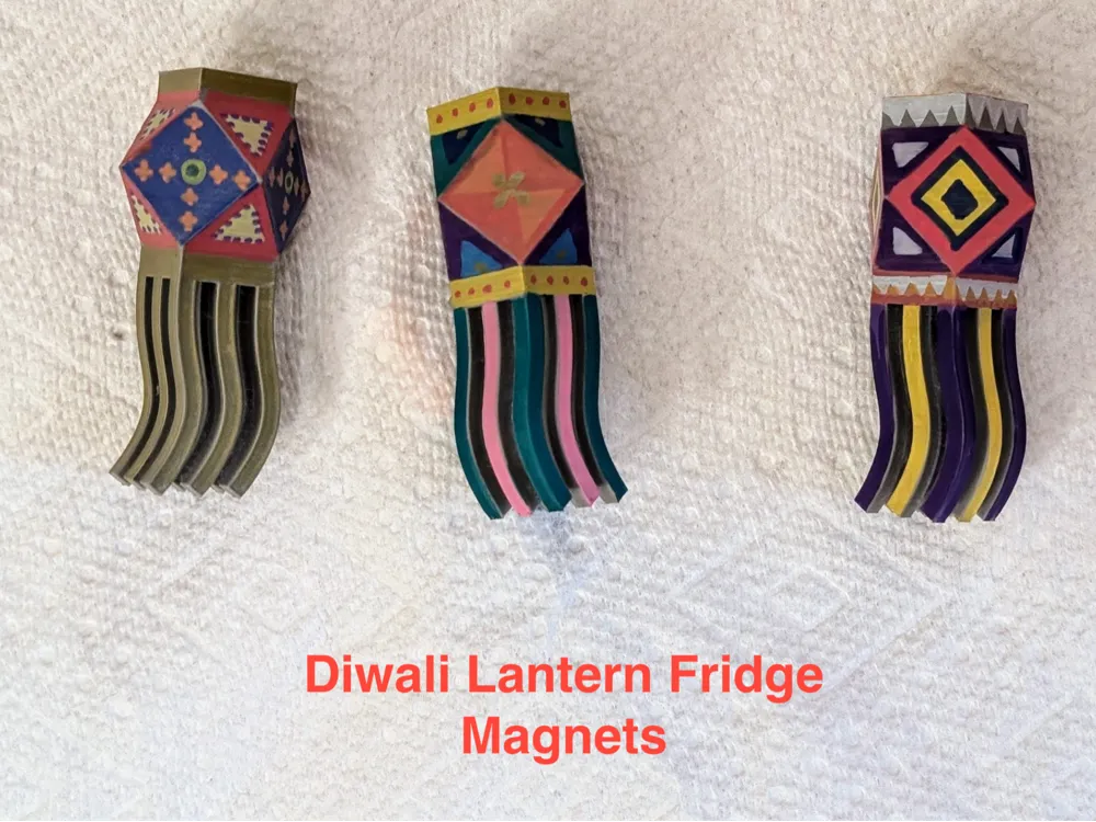 Diwali Festival Lantern Fridge Magnets - Art Pieces, in stock in India