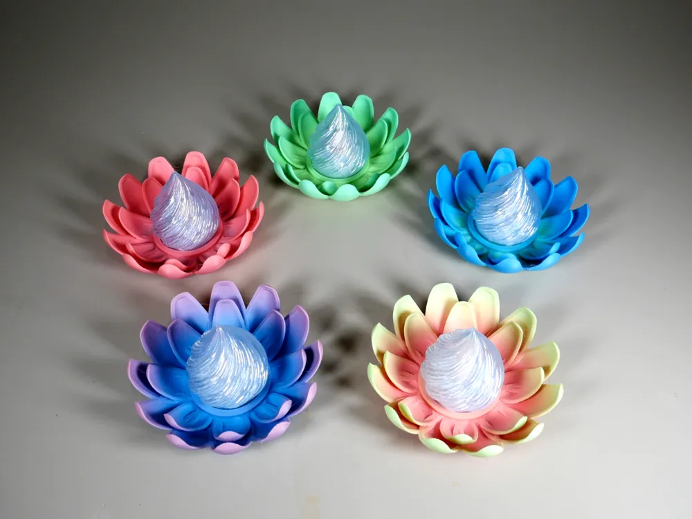 Diwali Flower Flame Tealight