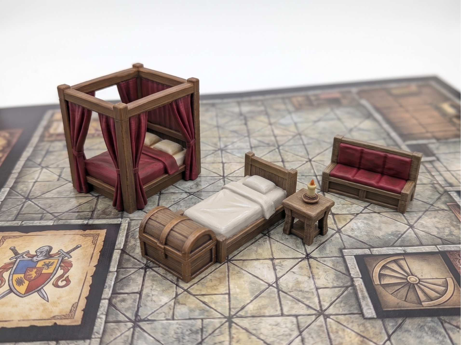 DnD Bedroom scatter terrain miniatures (set of 5) - Architecture, in stock in India