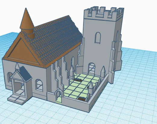 Dnd Miniature church - Architecture, in stock in India