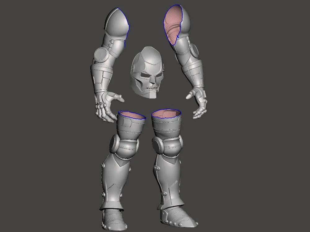 Doctor Doom Armor & Mask - Broken Into Pieces