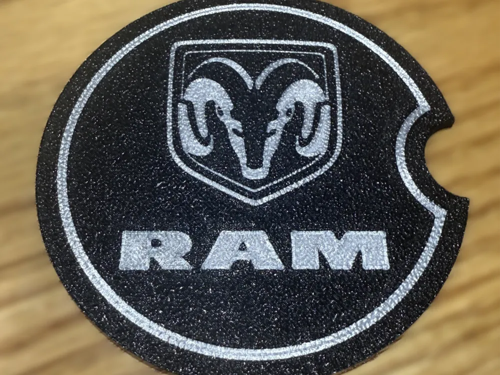 Dodge Ram Cup Holder Coaster set of 2