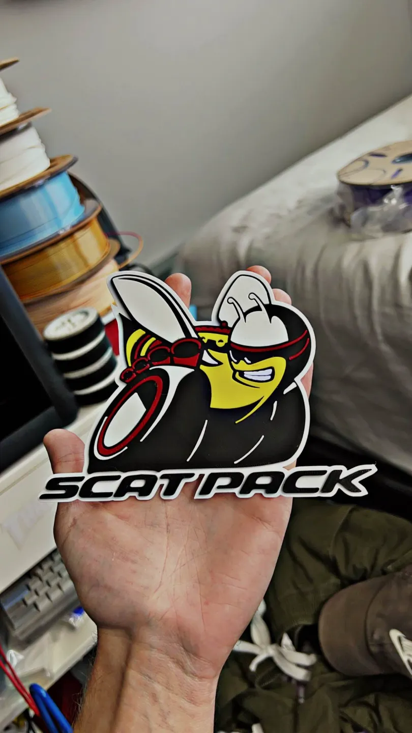 Dodge Scat Pack Emblem, photo 2 of 4 - Car Badges & Emblems, mopar