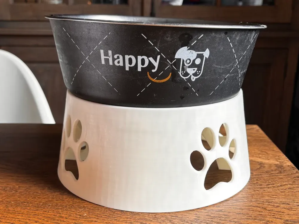 Dog bowl riser, another view - Bowls & Slow Feeders, alza ciotola