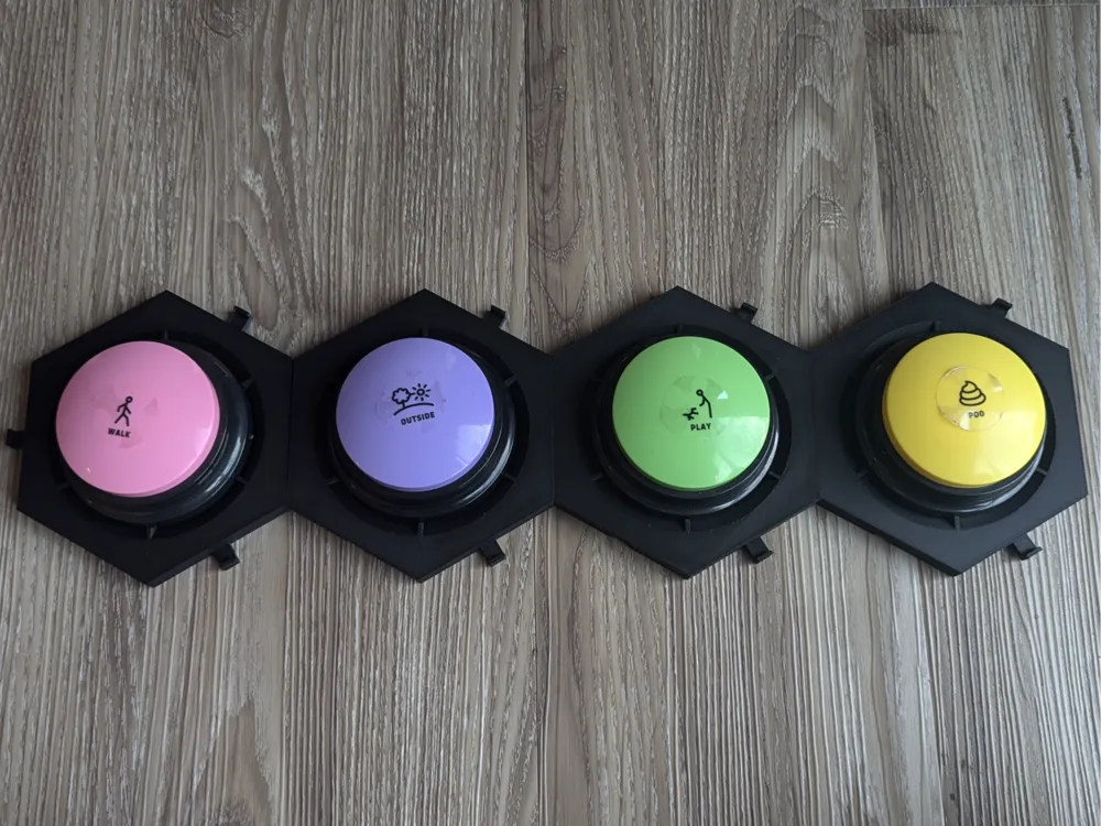 Dog Button Holder (Amplified & Customizable)