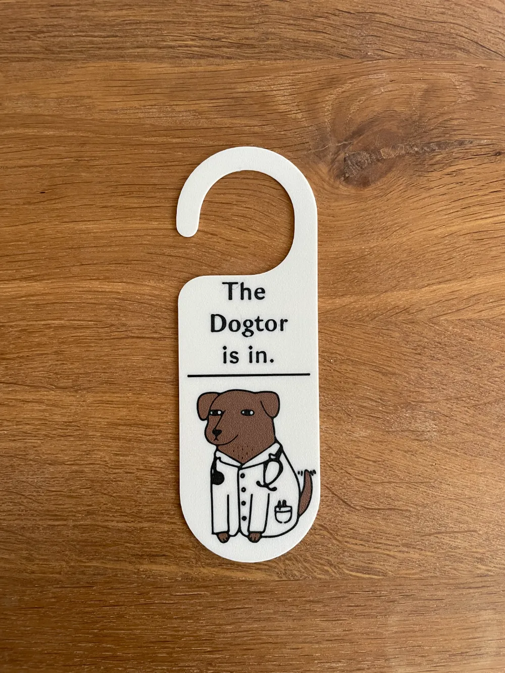 Dog Doctor / Vet / Door Hanger / Pet / Puppy, photo 2 of 4 - Leash & Poop-bag Holders, animal