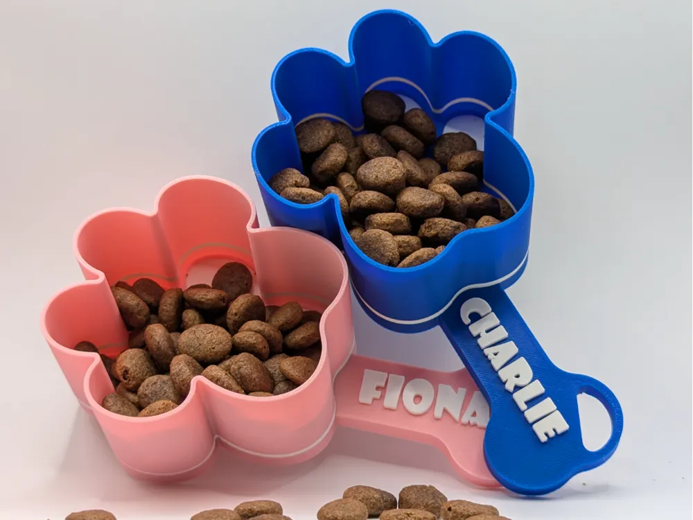 Dog food scoop paw 1 Cup