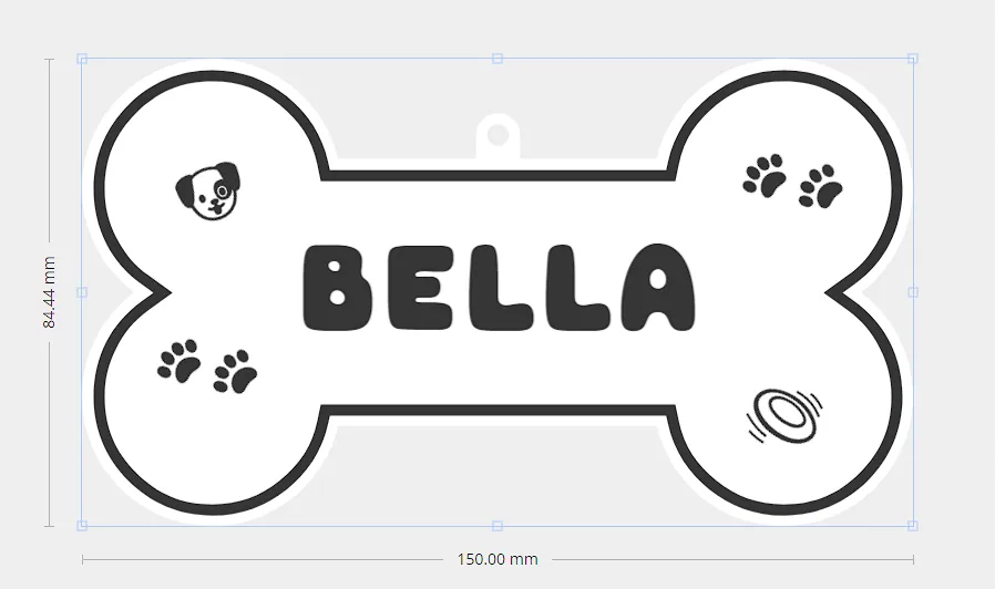 Dog House Sign BELLA, photo 4 of 4 - Dog House Sign BELLA Home Decor Items