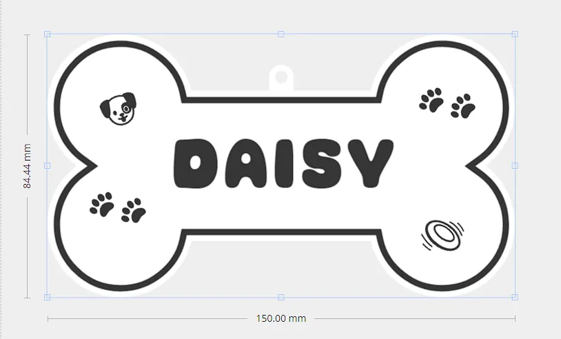 Dog House Sign DAISY, photo 3 of 4 - Dog House Sign DAISY Home Decor Items