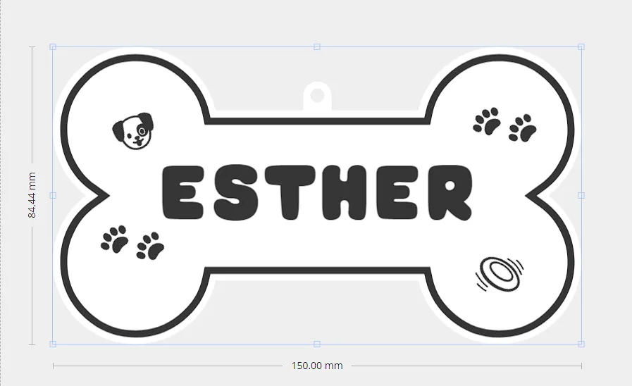 Dog House Sign ESTHER, photo 3 of 4 - Dog House Sign ESTHER Home Decor Items